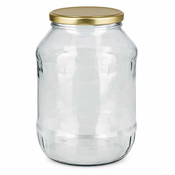 2650ml bicchiere rotondo con coperchio BasicSeal oro UNiTWIST