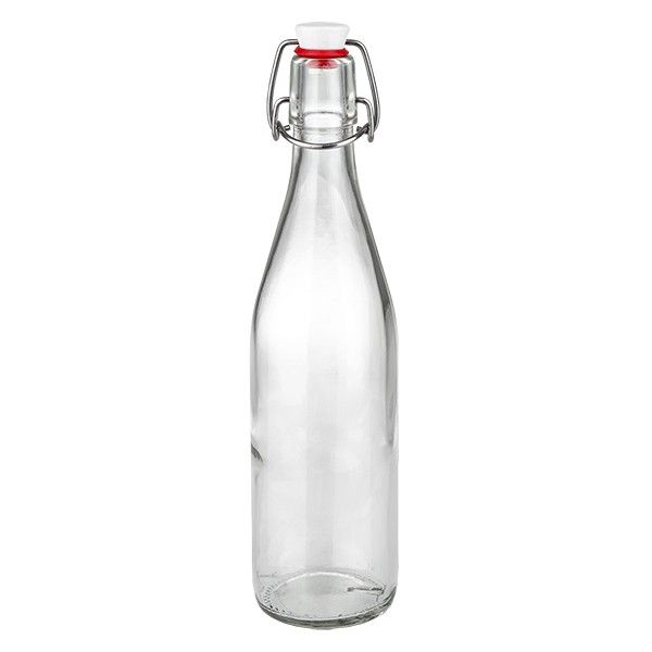 Bottiglia in vetro da 500 ml + tappo a vite in PVC UNiTWIST