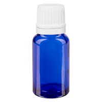 Flacone da farmacia 10 ml colore blu con tappo contagocce 1,2 mm antimanomissione colore bianco Flacone da farmacia 10 ml colore blu con tappo contagocce 1,2 mm antimanomissione colore bianco