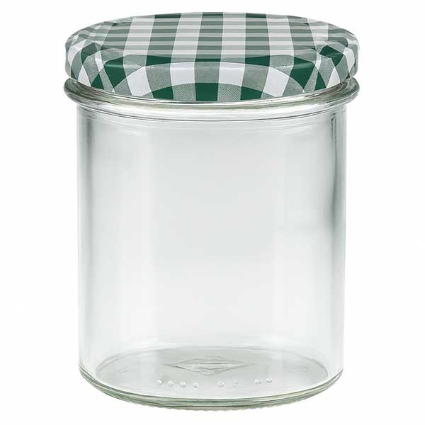 Bicchiere da 350 ml + coperchio BasicSeal verde/bianco UNiTWiST