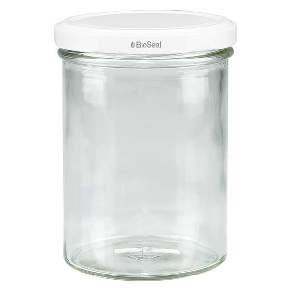 Bicchiere da 435 ml con coperchio BioSeal bianco UNiTWIST
