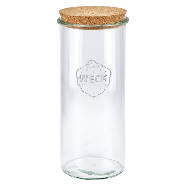 Bicchieri da 1500ml WECK RR100 con tappo in sughero naturale
