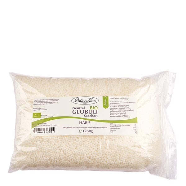 Granuli neutri bio HAB5 1250 g da 100% puro saccarosio