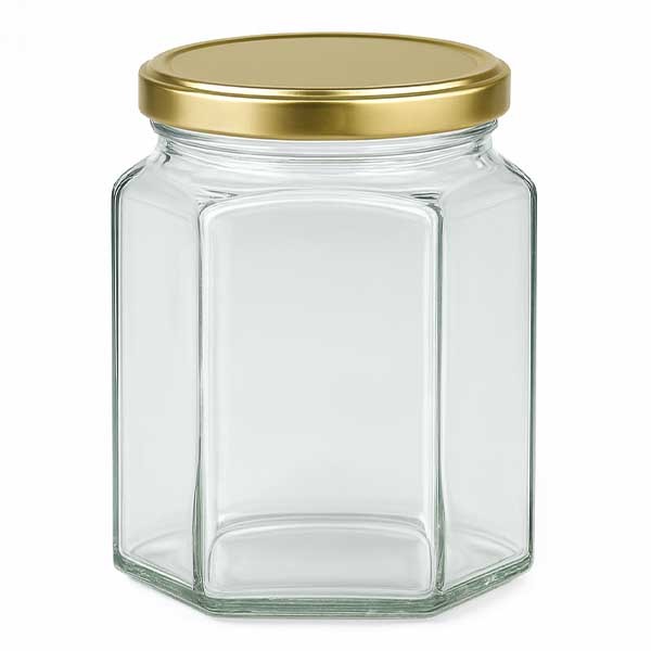 288ml Hexaglass con coperchio BasicSeal oro UNiTWIST