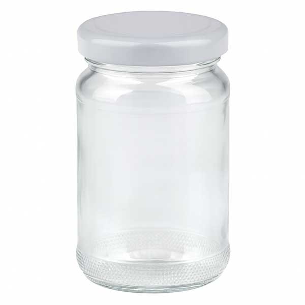 Bicchiere rotondo da 110 ml con coperchio BasicSeal bianco UNiTWIST