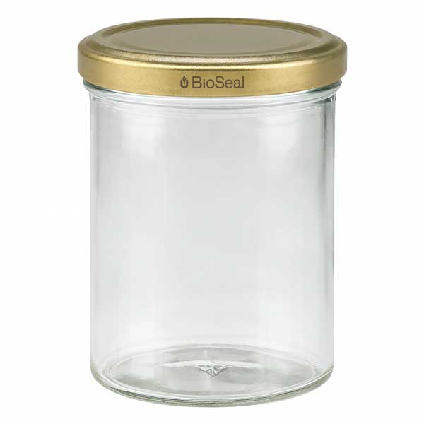 Bicchiere da 435 ml con coperchio BioSeal oro UNiTWIST