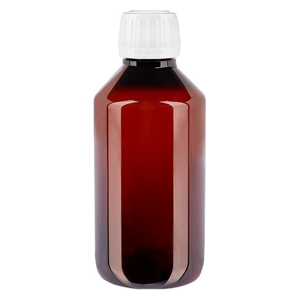 Bottiglia PET 250ml con tappo bianco OV