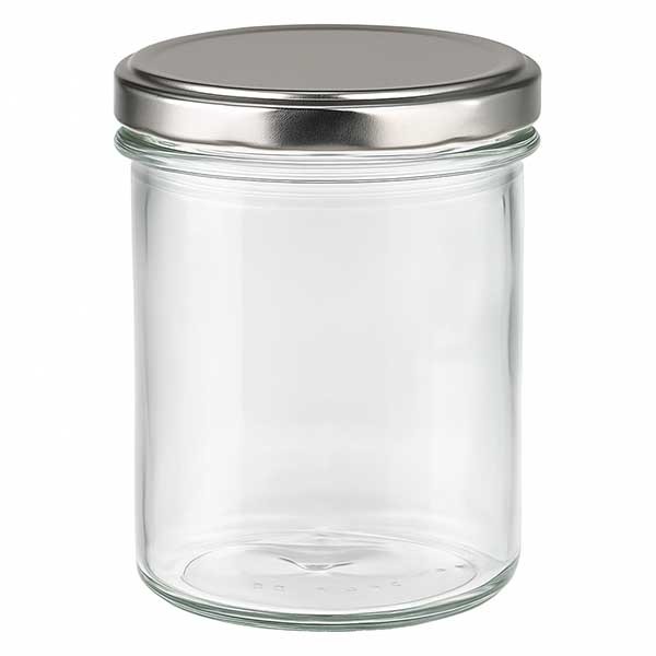 Bicchiere da 350 ml con coperchio BasicSeal argento UNiTWiST