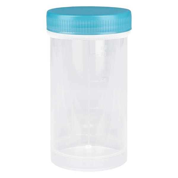 Barattolo in plastica universale (contenitore per uso medico) 100 ml