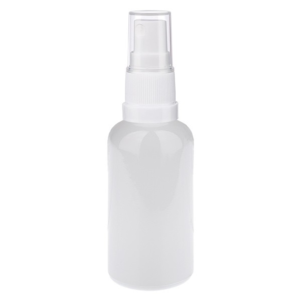 Flacone spray da 50 ml bianco/trasparente STD WhiteLine UT18/50