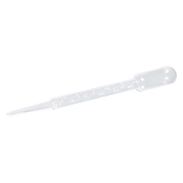 Pipette Pasteur volume di aspirazione massimo 3,5 ml, graduazione 3 / 0