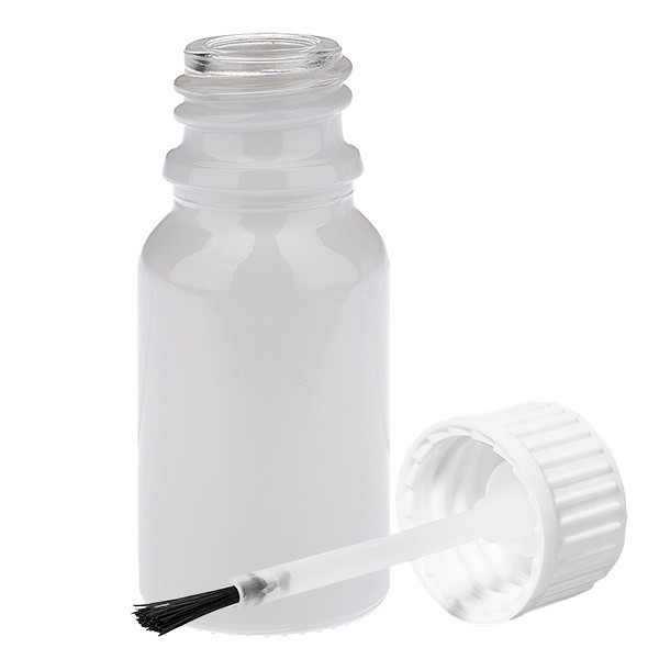 Flacone con pennello da 10 ml bianco STD WhiteLine UT18/10