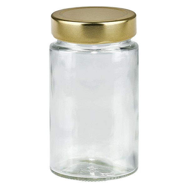 Bicchiere rotondo da 245 ml con coperchio BasicSeal oro profondo UNiTWiST