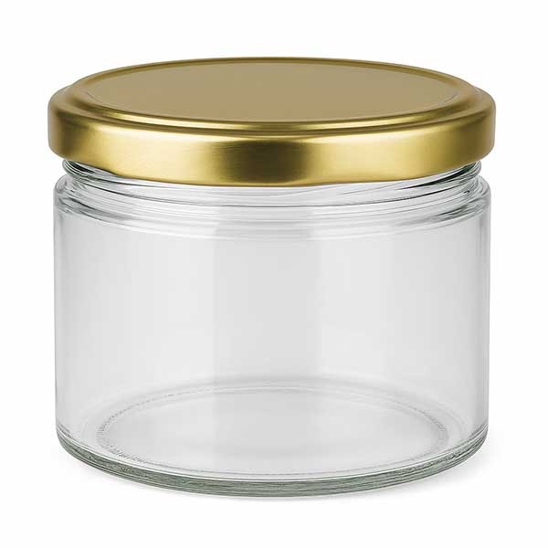 Bicchiere rotondo da 540 ml con coperchio BasicSeal oro UNiTWIST