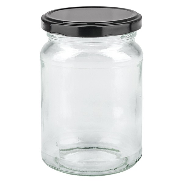 Bicchiere rotondo da 205 ml con coperchio BasicSeal nero UNiTWIST