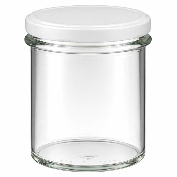 Bicchiere da 350 ml con coperchio BasicSeal bianco UNiTWiST