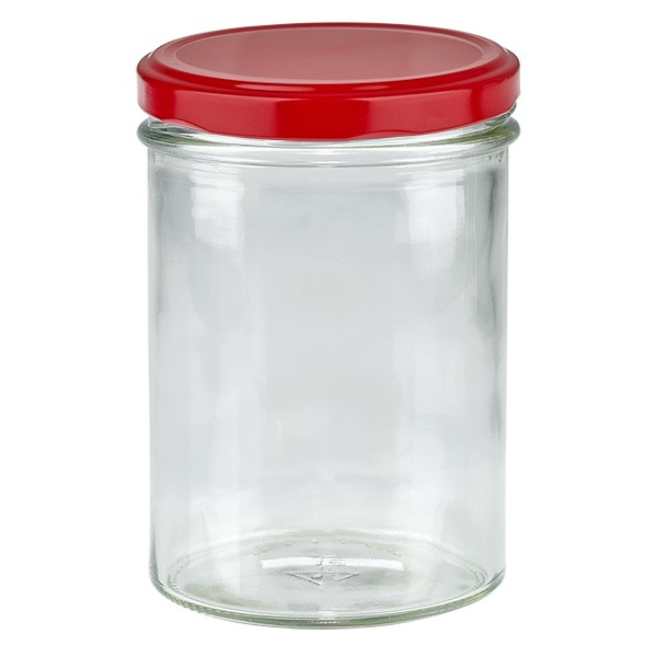 Bicchiere da 435 ml + coperchio BasicSeal rosso UNiTWIST