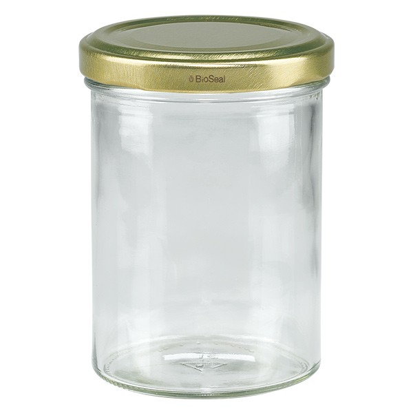 Bicchiere da 435 ml con coperchio BioSeal oro UNiTWIST