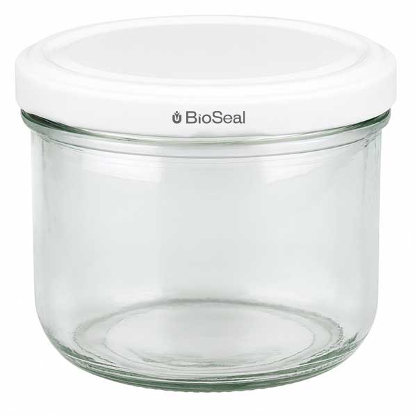 Bicchiere da 260 ml con coperchio BioSeal bianco UNiTWIST