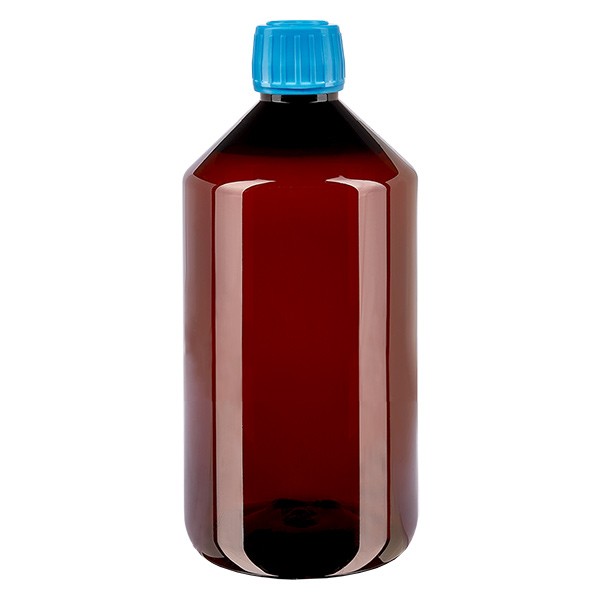 Bottiglia PET 750ml con tappo blu OV