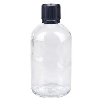 Flacone da farmacia 100 ml trasparente con tappo contagocce premium 1 mm, dispositivo di blocco per i bambini e simbolo di avvertimento per persone cieche,... Flacone da farmacia 100 ml trasparente con tappo contagocce premium 1 mm, dispositivo di blocco per i bambini e simbolo di avvertimento per persone cieche, antimanomissione