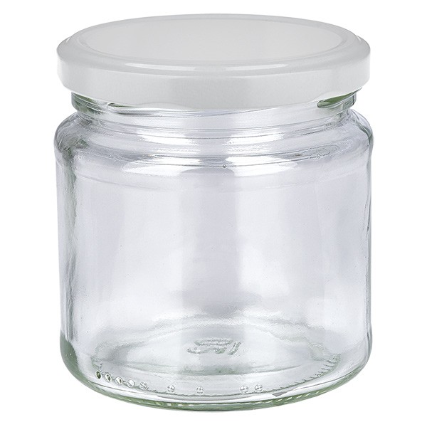 Bicchiere rotondo da 212 ml con coperchio BasicSeal bianco UNiTWIST