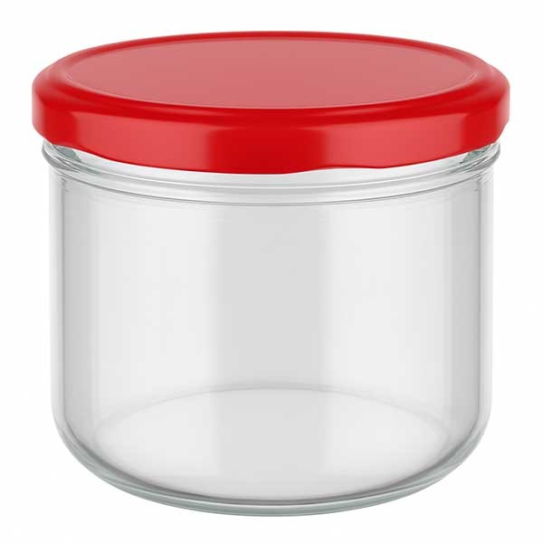 Bicchiere da 260 ml + coperchio BasicSeal rosso UNiTWIST